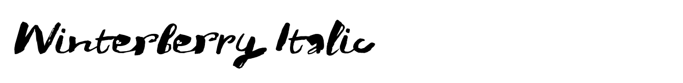 Winterberry Italic image